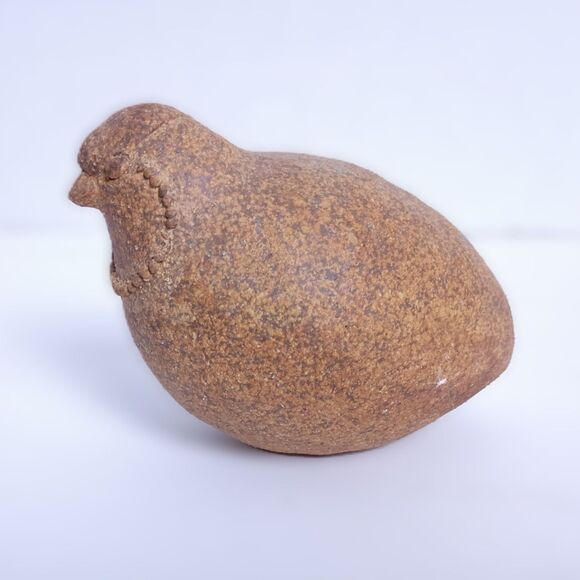 Vintage Handmade Clay Grouse Bird Signed CLUM 1999 Central Valley California - Picture 3 of 7